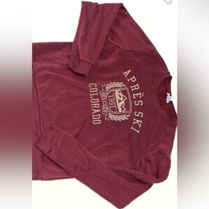 Burgundy Après Ski Sweatshirt